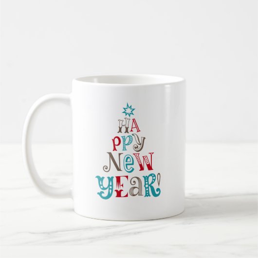 Joyeuse Mug du Nouvel An (Gauche)