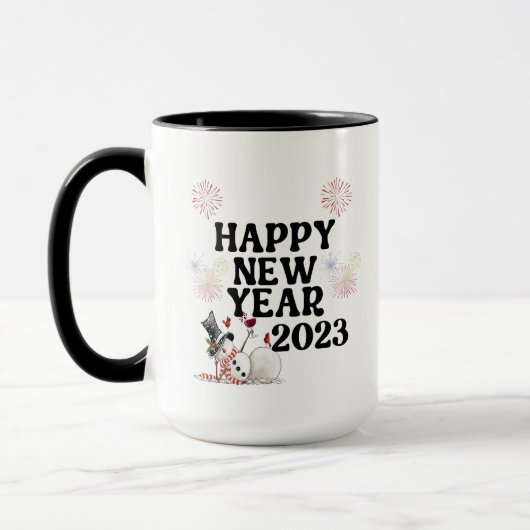 Joyeuse Mug du Nouvel An (Gauche)