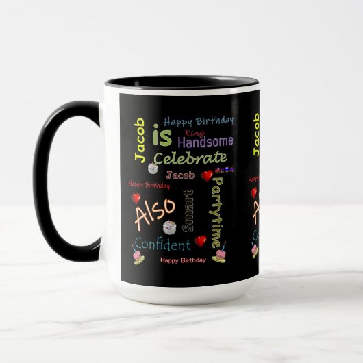 Joyeuse Mug Jacob d'anniversaire (Gauche)