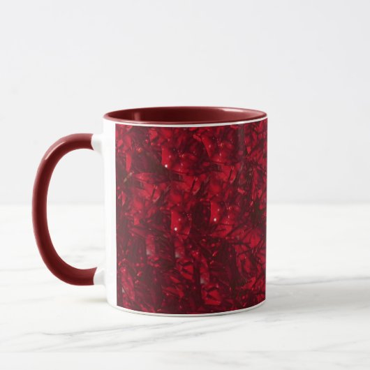 Joyeuse Mug Rouge de Fêtes (Gauche)