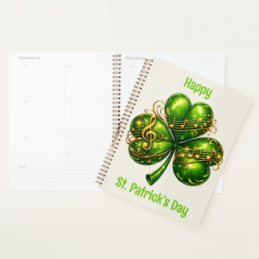 Joyeuse musique de trèfle de la Saint-Patrick (Devant avec enveloppe)