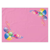 Joyeuse nappe d'anniversaire Ballons rose (Devant (Horizontal))