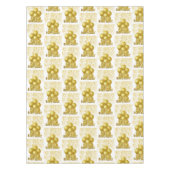Joyeuse nappe d'anniversaire Confetti or (Devant)
