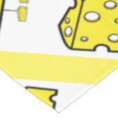 Joyeuse nappe d'anniversaire Fromage au fromage (Angle)