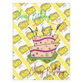 Joyeuse nappe d'anniversaire Fromage au fromage (Devant)