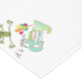 Joyeuse nappe d'anniversaire Grenouille C'est votr (Angle)