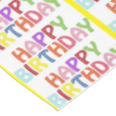 Joyeuse nappe d'anniversaire Joyeux coloré (Angle)