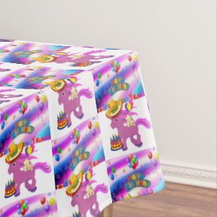 Joyeuse nappe d'anniversaire Pony