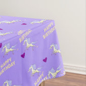 Joyeuse nappe d'anniversaire Unicorn violet (In Situ)