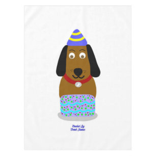 Joyeuse nappe de la tasse d'anniversaire
