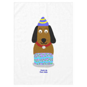 Joyeuse nappe de la tasse d'anniversaire