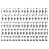 Joyeuse nappe de Noël, Arbres noirs blancs (Devant (Horizontal))