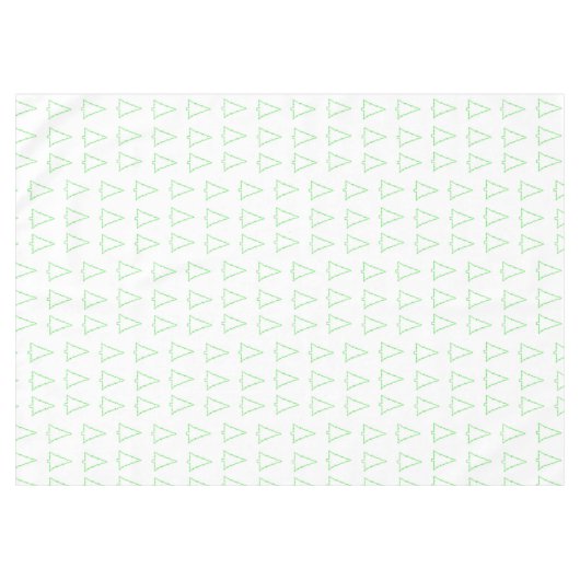 Joyeuse nappe de Noël, arbres verts de Noël (Devant (Horizontal))