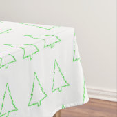 Joyeuse nappe de Noël, arbres verts de Noël (In Situ)