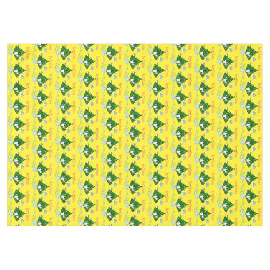 Joyeuse nappe de Noël crème glacée, pingouin (Devant (Horizontal))