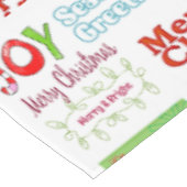 Joyeuse nappe de Noël, Joyeuses Fêtes blanche (Angle)