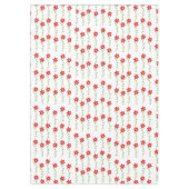 Joyeuse nappe de Noël, Poinsettia Florale Blanche (Devant)