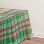 Joyeuse nappe de Noël, Rouge Vert Jaune Plaid (In Situ)