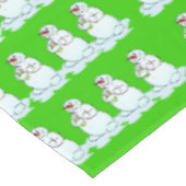 Joyeuse nappe de Noël, Soif vert Snowman (Angle)