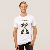 Joyeuse nouvelle année 2025 hommes Tshirts de célé (Recto plein)