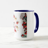 Joyeuse nouvelle année de café Mug à deux tons (Devant droit)