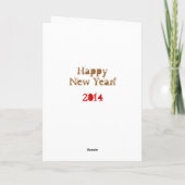 joyeuse nouvelle carte 2014 année (Dos)
