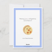 Joyeuse Pâques Sweet Chick Macarons Carte de vacan (Dos)