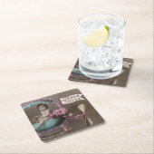 Joyeuse Paques Vierkante Kartonnen Onderzetter (Insitu)