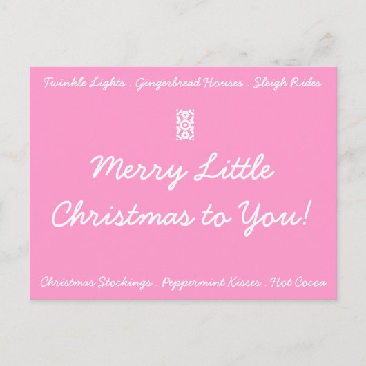 JOYEUSE PETITE carte postale de NOËL (Devant)