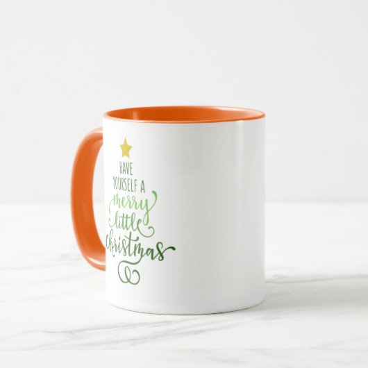 Joyeuse petite tasse de Noël (Devant gauche)