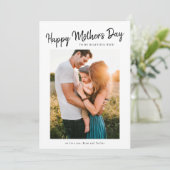Joyeuse photo de la fête des mères Carte de la fêt (Debout devant)