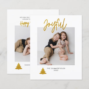Joyeuse photo Noël Carte de Parties scintillant de