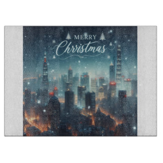 Joyeuse planche à découper Noël