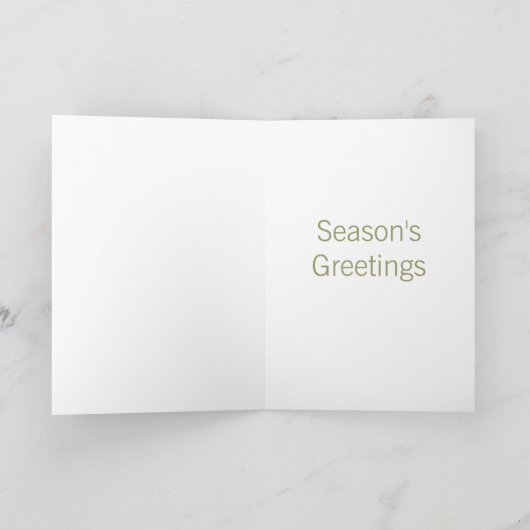 Joyeuse poule heureuse sapin de Noël Carte (Intérieur)