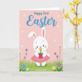 Joyeuse première carte de Pâques (Fleur jaune)