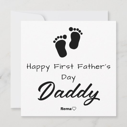 Joyeuse première fête des pères – Carte photo pers (Devant)