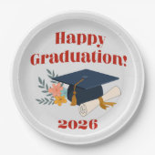 Joyeuse remise de diplômes 2026 ! Assiette 9" (Devant)