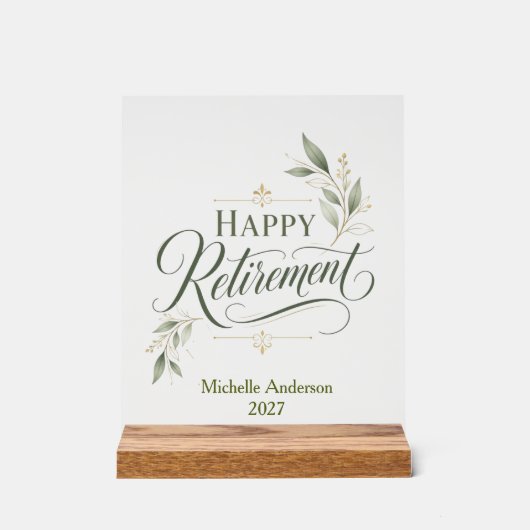 Joyeuse retraite nom personnalisé (Recto)
