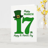 Joyeuse Saint-Patrick 17 Carte (Fleur jaune)