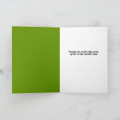 Joyeuse Saint-Patrick à tous Carte d'argent Humour (Intérieur)