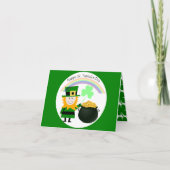 Joyeuse Saint-Patrick avec carte de voeux intérieu (Devant)