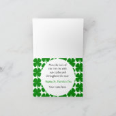 Joyeuse Saint-Patrick avec carte de vœux intérieur (Intérieur)
