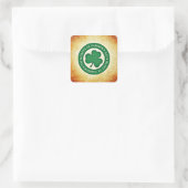 Joyeuse Saint-Patrick Carré Autocollant Trèfle (Sac)
