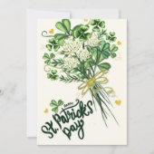 Joyeuse Saint-Patrick Carte de Vœux Irlandaise (Devant)