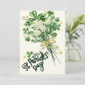 Joyeuse Saint-Patrick Carte de Vœux Irlandaise (Debout devant)