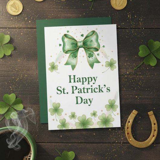 Joyeuse Saint-Patrick Carte de vœux Irlandaise