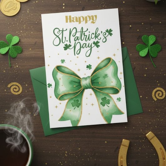 Joyeuse Saint-Patrick Carte de vœux Irlandaise