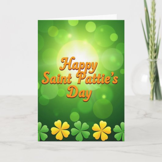 Joyeuse Saint-Patrick carte verte (Devant)