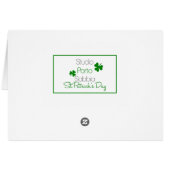 Joyeuse Saint-Patrick Fête de la Petite-fille (Dos Horizontal)