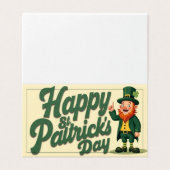Joyeuse Saint-Patrick Mignon Lutins (Outside Unfolded)